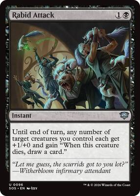 Rabid Attack card from Secrets of Strixhaven