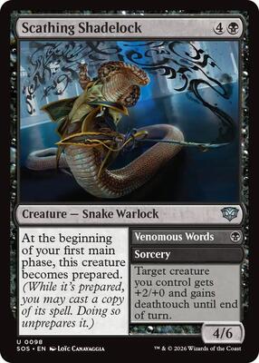 Scathing Shadelock card from Secrets of Strixhaven