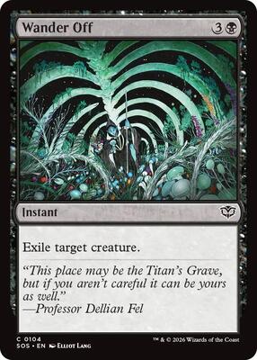 Wander Off card from Secrets of Strixhaven