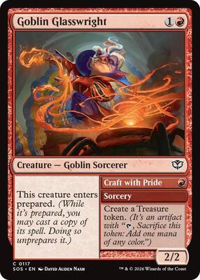 Goblin Glasswright card from Secrets of Strixhaven