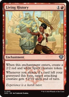 Living History card from Secrets of Strixhaven
