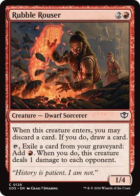 Rubble Rouser card from Secrets of Strixhaven