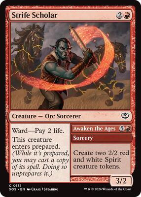 Strife Scholar card from Secrets of Strixhaven