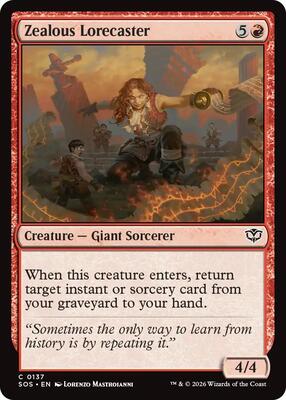 Zealous Lorecaster card from Secrets of Strixhaven