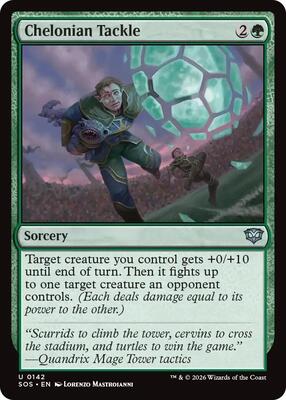 Chelonian Tackle card from Secrets of Strixhaven