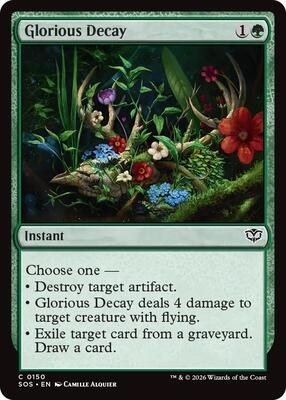 Glorious Decay card from Secrets of Strixhaven