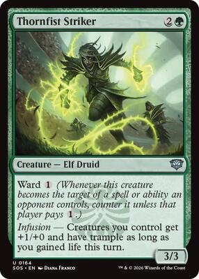 Thornfist Striker card from Secrets of Strixhaven