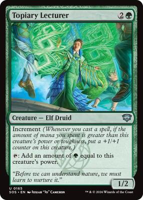 Topiary Lecturer card from Secrets of Strixhaven