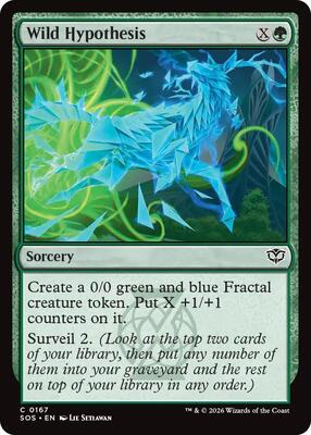 Wild Hypothesis card from Secrets of Strixhaven