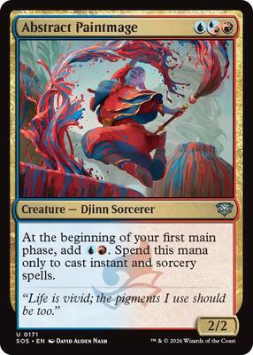 Abstract Paintmage card from Secrets of Strixhaven