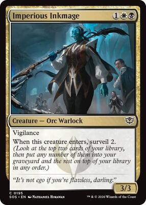 Imperious Inkmage card from Secrets of Strixhaven