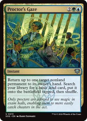 Proctor's Gaze card from Secrets of Strixhaven