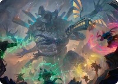 Moment of Reckoning Art Card card from Art Series: Secrets of Strixhaven