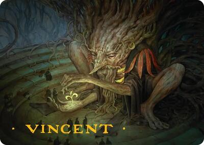Old-Growth Educator Art Card (Gold-Stamped Signature) card from Art Series: Secrets of Strixhaven