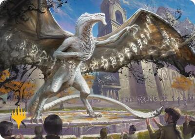 Silverquill, the Disputant Art Card (Gold-Stamped Planeswalker Symbol) card from Art Series: Secrets of Strixhaven