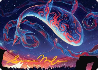 Spectacular Skywhale Art Card (Gold-Stamped Signature) card from Art Series: Secrets of Strixhaven