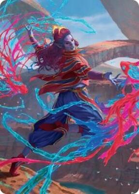 Rootha, Mastering the Moment Art Card card from Art Series: Secrets of Strixhaven
