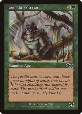 Gorilla Warrior card from Urza's Saga