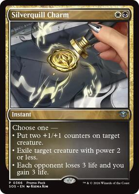 Silverquill Charm card from Promo Pack: Secrets of Strixhaven