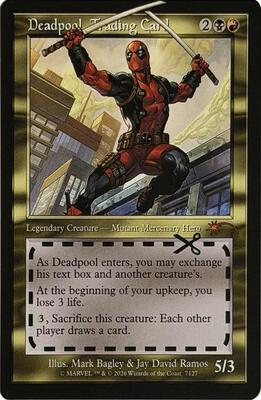 Deadpool, Trading Card (7127) card from Secret Lair Drop Series
