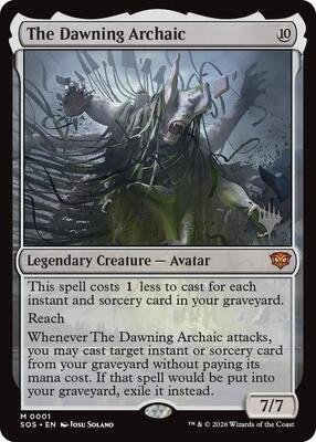The Dawning Archaic card from Promo Pack: Secrets of Strixhaven