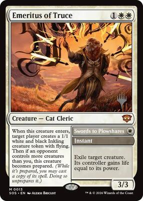 Emeritus of Truce card from Promo Pack: Secrets of Strixhaven