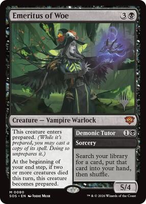 Emeritus of Woe card from Promo Pack: Secrets of Strixhaven