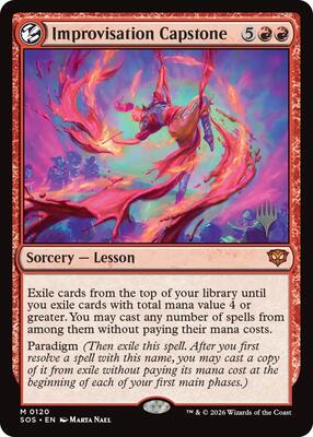 Improvisation Capstone card from Promo Pack: Secrets of Strixhaven