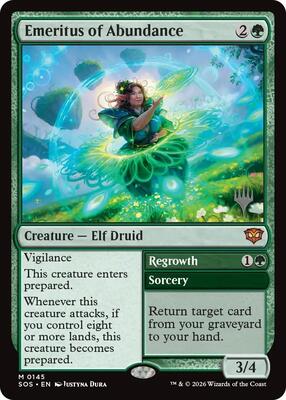 Emeritus of Abundance card from Promo Pack: Secrets of Strixhaven