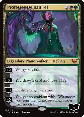 Professor Dellian Fel card from Promo Pack: Secrets of Strixhaven