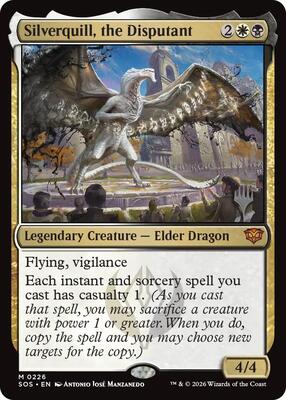 Silverquill, the Disputant card from Promo Pack: Secrets of Strixhaven
