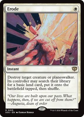 Erode card from Promo Pack: Secrets of Strixhaven