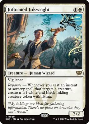 Informed Inkwright card from Promo Pack: Secrets of Strixhaven