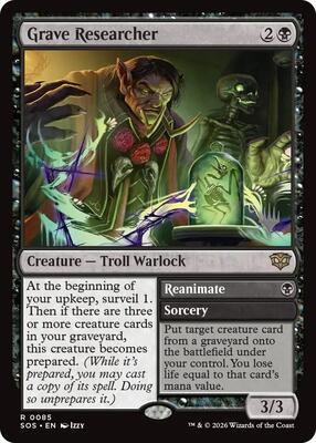 Grave Researcher card from Promo Pack: Secrets of Strixhaven
