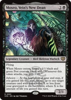 Moseo, Vein's New Dean card from Promo Pack: Secrets of Strixhaven