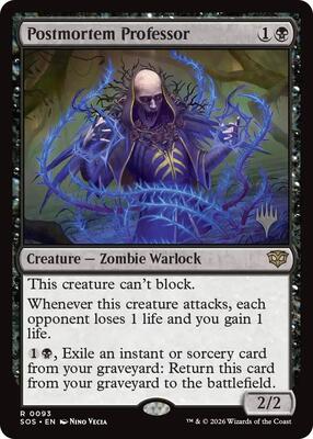 Postmortem Professor card from Promo Pack: Secrets of Strixhaven