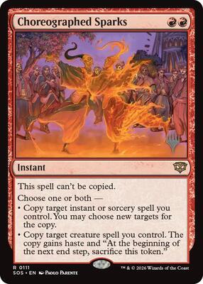Choreographed Sparks card from Promo Pack: Secrets of Strixhaven