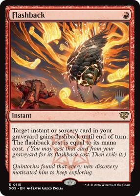 Flashback card from Promo Pack: Secrets of Strixhaven