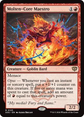 Molten-Core Maestro card from Promo Pack: Secrets of Strixhaven