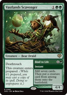 Vastlands Scavenger card from Promo Pack: Secrets of Strixhaven