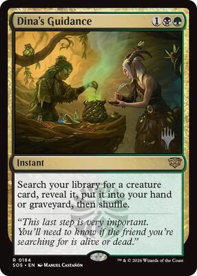 Dina's Guidance card from Promo Pack: Secrets of Strixhaven
