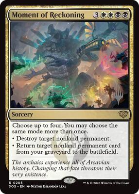 Moment of Reckoning card from Promo Pack: Secrets of Strixhaven