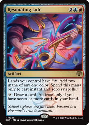 Resonating Lute card from Promo Pack: Secrets of Strixhaven