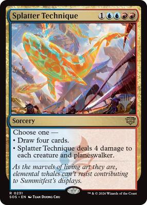 Splatter Technique card from Promo Pack: Secrets of Strixhaven