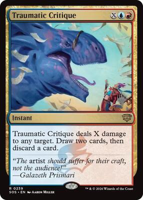 Traumatic Critique card from Promo Pack: Secrets of Strixhaven