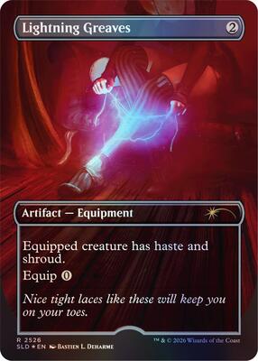 Lightning Greaves (2526) card from Secret Lair Drop Series