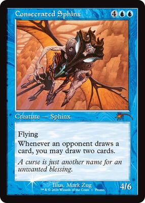 Consecrated Sphinx (Retro Frame) card from MagicFest Cards