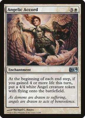Angelic Accord card from Magic 2014 (M14)
