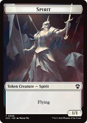 Spirit (0006) // Illusion Double-Sided Token card from Commander: Secrets of Strixhaven