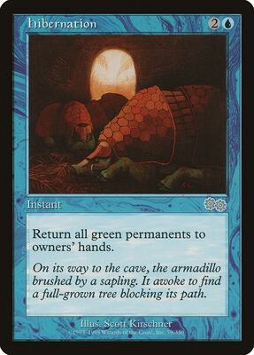 Hibernation card from Urza's Saga